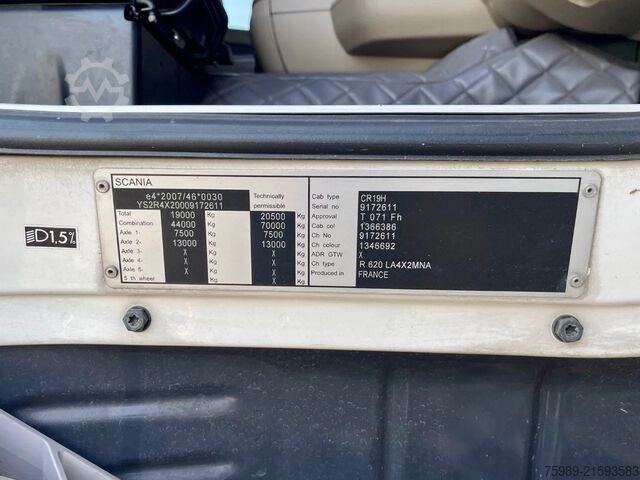 Standard-SZM Scania R620-V8 Unique! RETARDER, PTO HYDRAULIC, FRANCE...