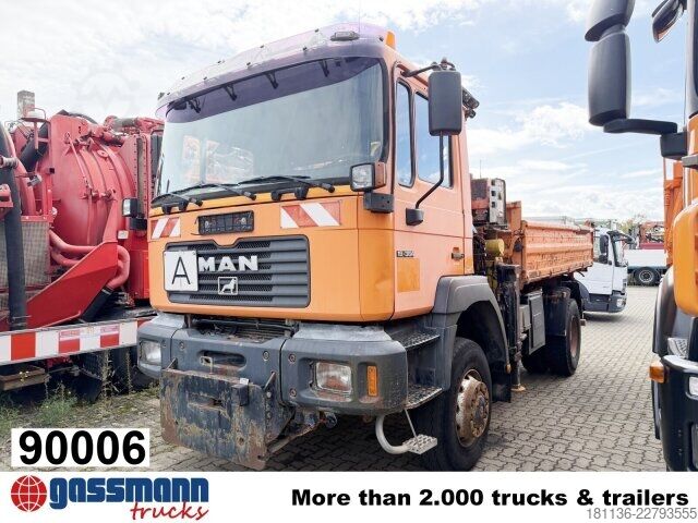 Kipper LKW MAN 19.364/414 4x4 BB, Winterdienstausstattung, Kran
