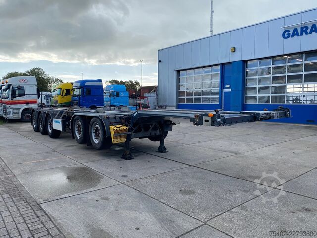 Containertransport D-TEC CT-521-S / CombiTrailer S-Line / 5 axles / SAF ...