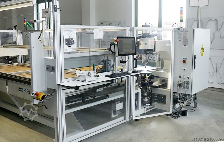 CNC rotary head sewing machine PFAFF-KSL KSL110 - CNC-Drehkopf Nähanlage 2500x800