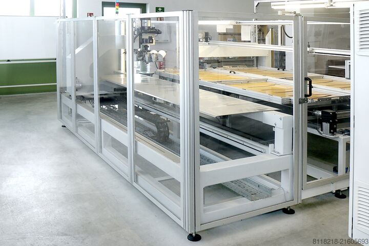 CNC rotary head sewing machine PFAFF-KSL KSL110 - CNC-Drehkopf Nähanlage 2500x800