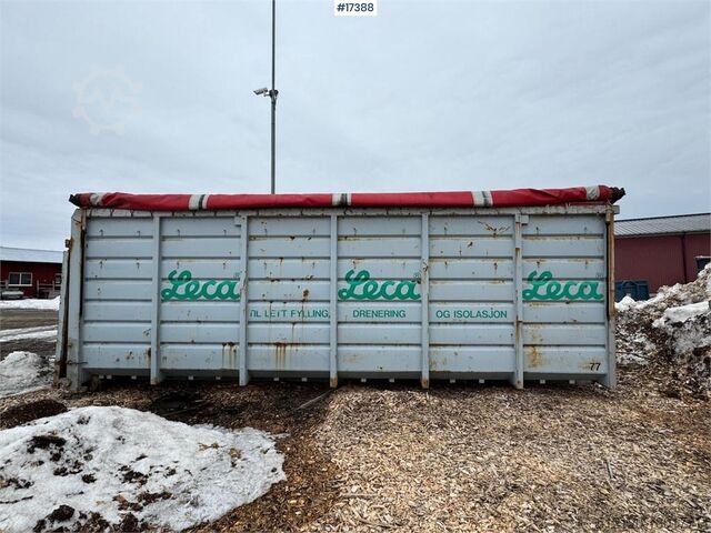 Krokcontainer m/ hydraulisk rullepresenning Krokcontainer m/ hydraulisk rullepresenning