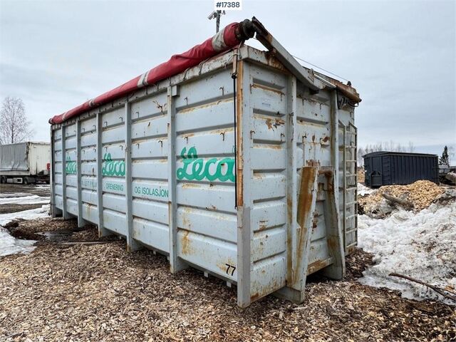 Krokcontainer m/ hydraulisk rullepresenning  Krokcontainer m/ hydraulisk rullepresenning