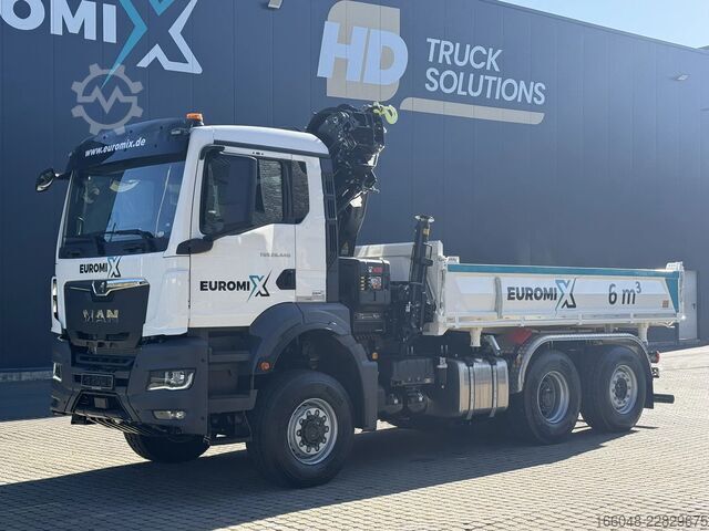 Kipper mit Kran MAN TGS 28.440 TGS 28.440 6x4-4  3-Seiten-Kipper Hi...