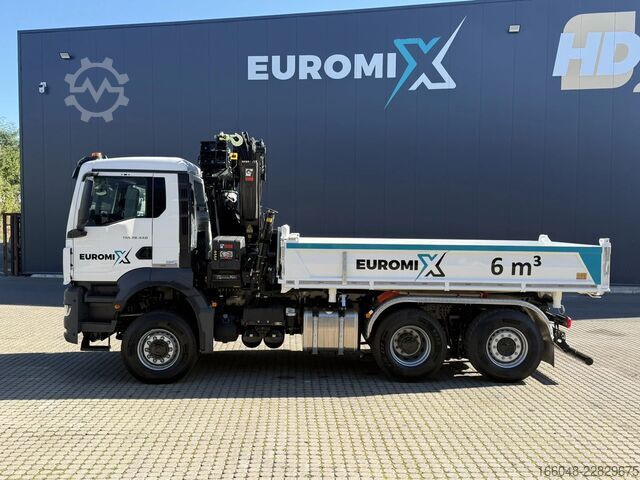 Kipper mit Kran MAN TGS 28.440 TGS 28.440 6x4-4  3-Seiten-Kipper Hi...