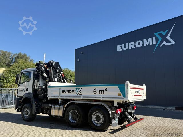 Kipper mit Kran MAN TGS 28.440 TGS 28.440 6x4-4  3-Seiten-Kipper Hi...