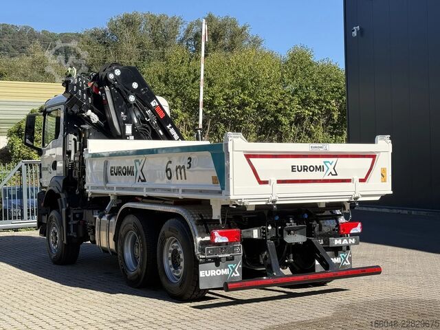 Kipper mit Kran MAN TGS 28.440 TGS 28.440 6x4-4  3-Seiten-Kipper Hi...