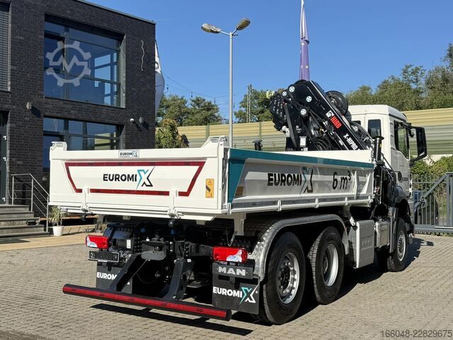 Kipper mit Kran MAN TGS 28.440 TGS 28.440 6x4-4  3-Seiten-Kipper Hi...