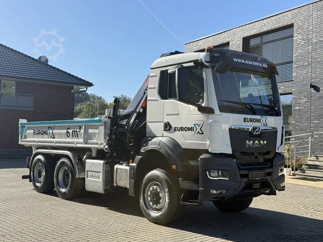 Kipper mit Kran MAN TGS 28.440 TGS 28.440 6x4-4  3-Seiten-Kipper Hi...