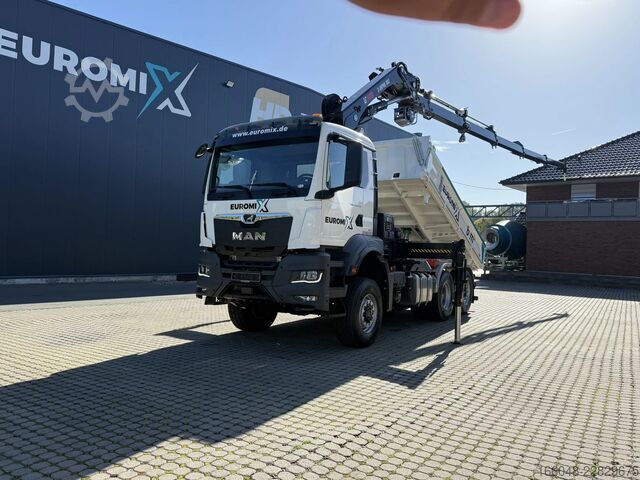 Kipper mit Kran MAN TGS 28.440 TGS 28.440 6x4-4  3-Seiten-Kipper Hi...