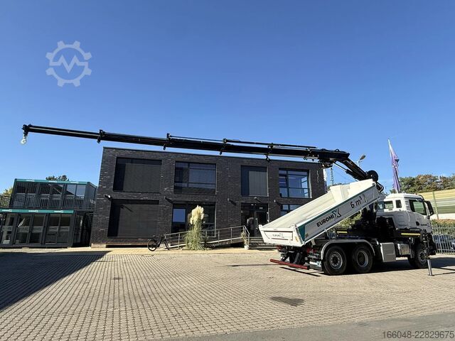Kipper mit Kran MAN TGS 28.440 TGS 28.440 6x4-4  3-Seiten-Kipper Hi...
