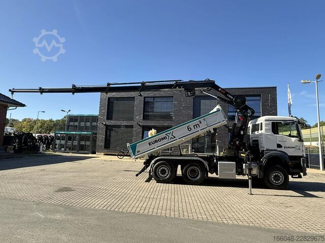 Kipper mit Kran MAN TGS 28.440 TGS 28.440 6x4-4  3-Seiten-Kipper Hi...