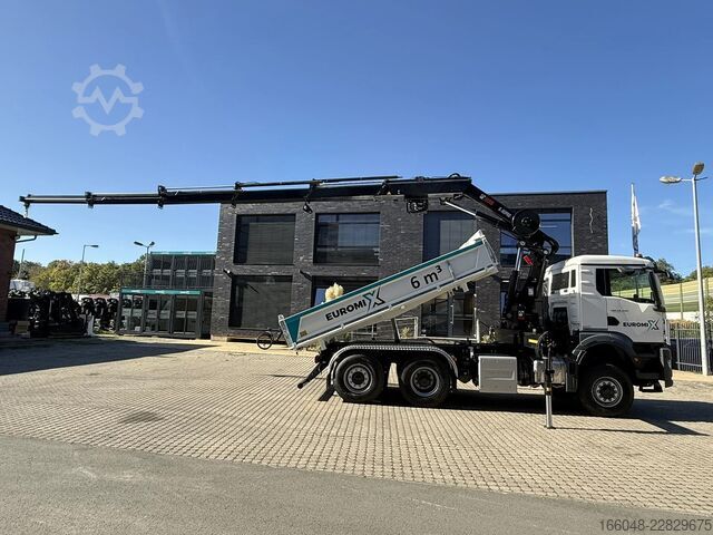 Kipper mit Kran MAN TGS 28.440 TGS 28.440 6x4-4  3-Seiten-Kipper Hi...