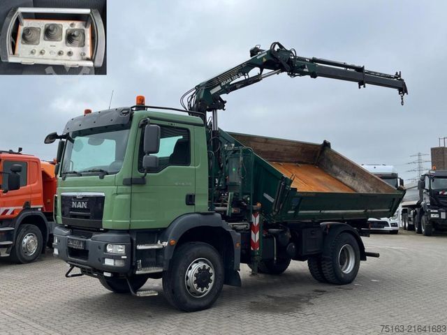 Kipper LKW MAN TG-M 18.340 4x4 BB 2-Achs Allradkipper Kran Funk