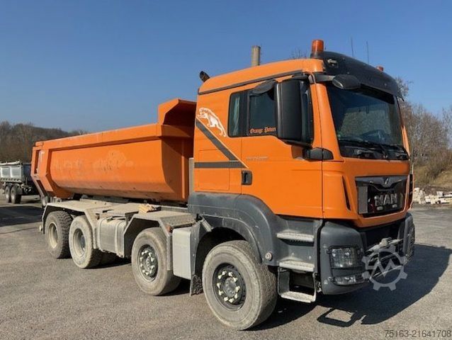 Kipper LKW MAN TG-S 35.500 8x4 BB 4 Achs Muldenkipper Intarder