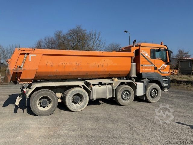 Kipper LKW MAN TG-S 35.500 8x4 BB 4 Achs Muldenkipper Intarder