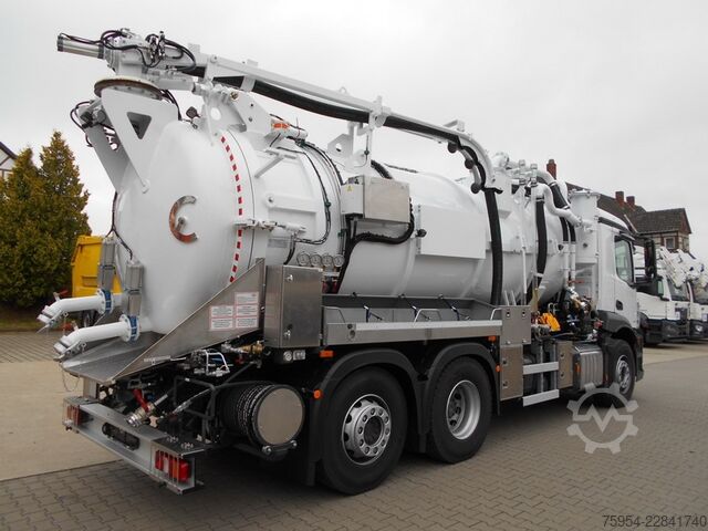 Saugwagen Mercedes-Benz Actros 2543 L 6x2 / Faros 14/1 piston