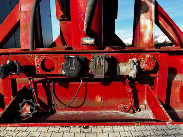 Container transportation Van Hool 2 AXLE 20FT TIPPING-CHASSIS, TWIN-TIRES, BPW + ...