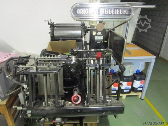 BUCHDRUCKMASCHINE HEIDELBERG TIEGEL A4