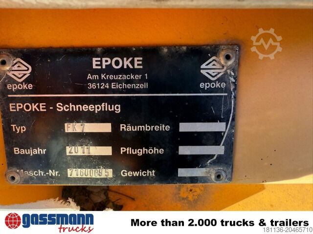 Landmaschine FK 7 Schneepflug