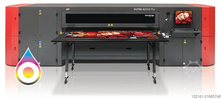 Digitaldruckmaschine Vutek H2000 Pro , 7 pl Ultradrop 2 m - 6C+ White  printer refurbished