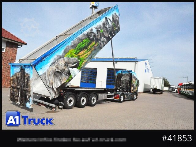 Kipper Auflieger KEMPF SKM35/3 AK Airbrush 58m³ Alu