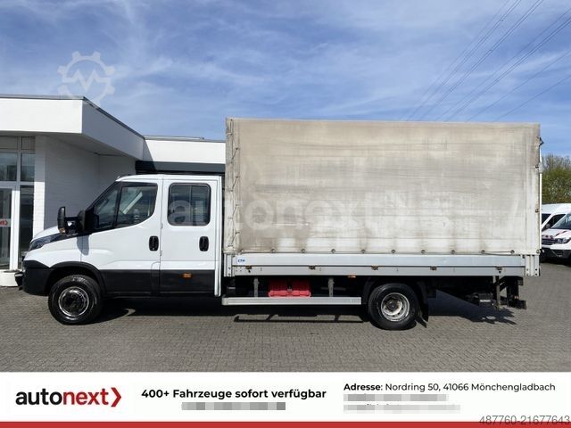 Transporter mit Pritsche & Plane IVECO Daily 70C18H DoKa *Werkstatt* LBW+7-Sitze 5007