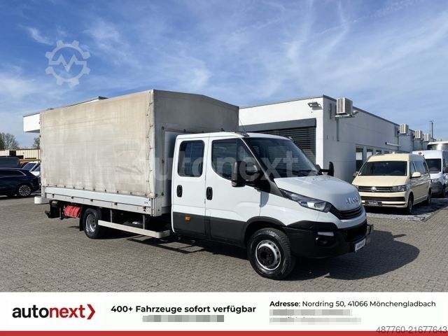 Transporter mit Pritsche & Plane IVECO Daily 70C18H DoKa *Werkstatt* LBW+7-Sitze 5007