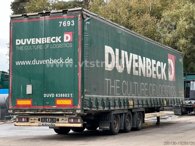 Open semitrailer with tarp KRONE SD Pritsche + Plane Edscha-Verdeck
