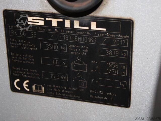 Elektro 4 Rad-Stapler Still RX 60-35  6356