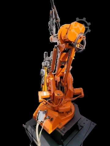 Industrial robot ABB IRB 1400 mit Handdrehtisch+Schweißgerät