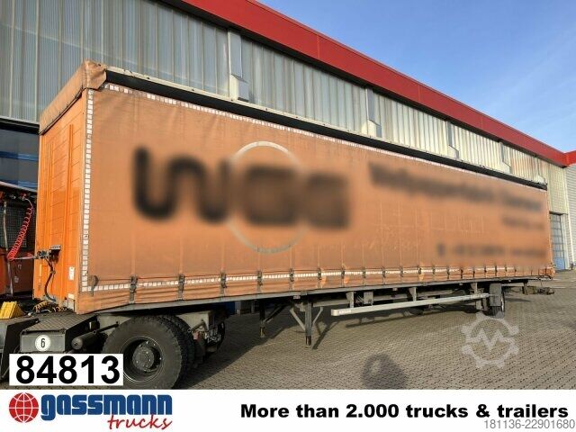 Open semitrailer with tarp Ackermann PS-F 5.3/13.5 EZG SPS, 8x VORHANDEN,