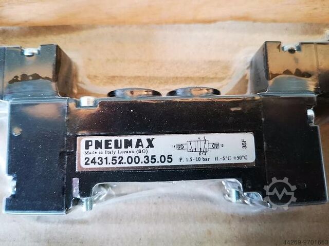PNEUMAX 5/2-wege Magnetventil G1/4'', Typ: 2431... PNEUMAX 2431.52.00.35.05