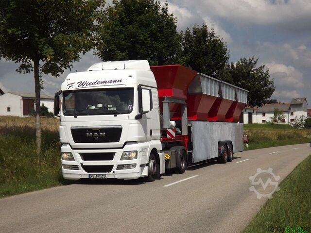 Saddle Mobile metering hopper aggregates Dosieranlagen-Dosiertechnik Sattelauflieger-Rad-Mobil Reihendoseur