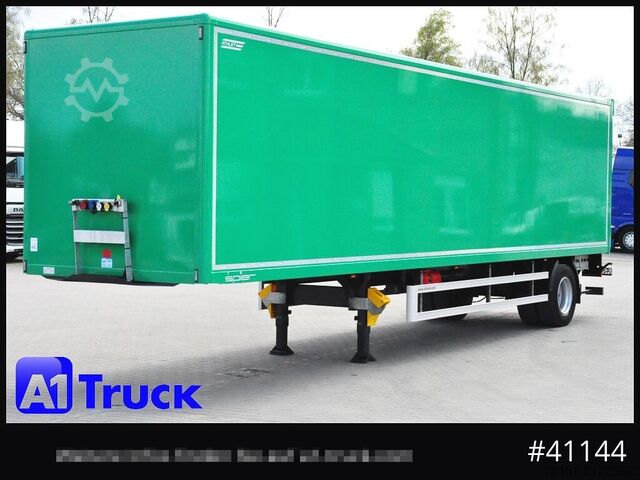Box semitrailer SPIER SGL 110, City, 1 Achs, LBW 3 Tonnen, TÜV 04/2027