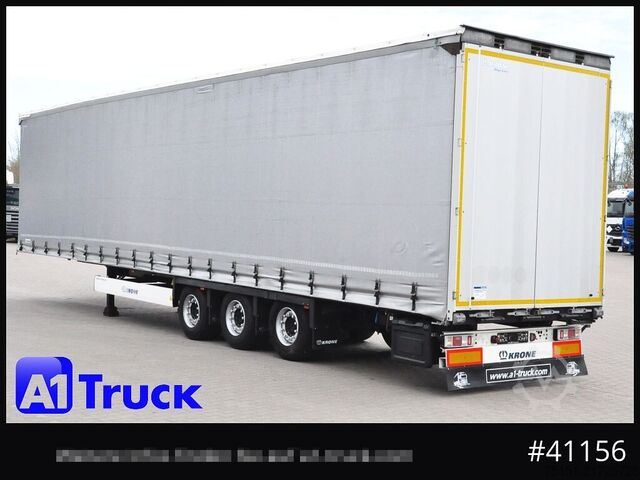 Open semitrailer with tarp KRONE SD, Tautliner Mega, Liftachse, 3 x vorhanden