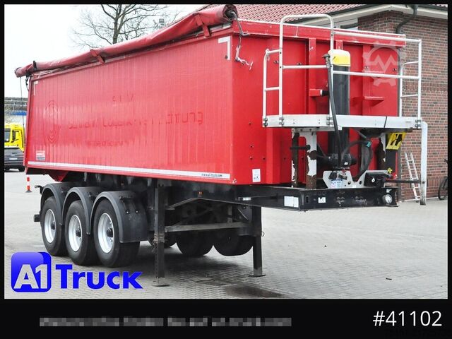 Tipper semitrailer LANGENDORF SKA 24/30, Alukippmulde 30m³, Liftachse, Podest,