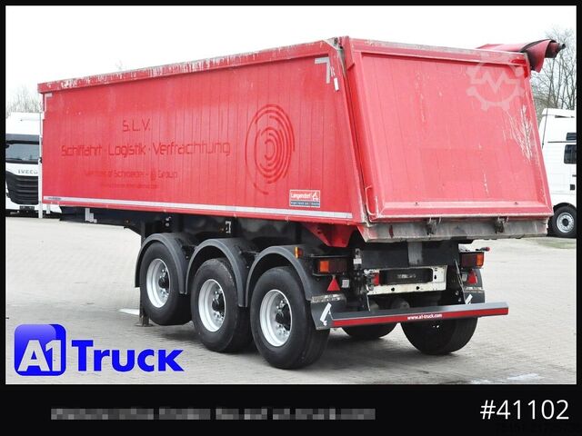 Tipper semitrailer LANGENDORF SKA 24/30, Alukippmulde 30m³, Liftachse, Podest,
