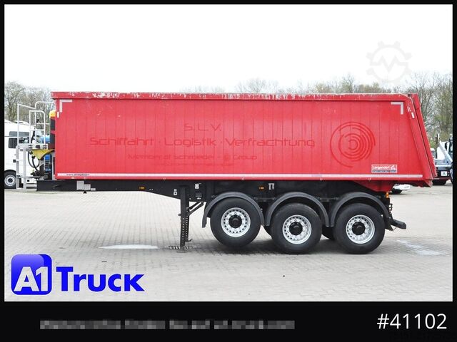 Tipper semitrailer LANGENDORF SKA 24/30, Alukippmulde 30m³, Liftachse, Podest,