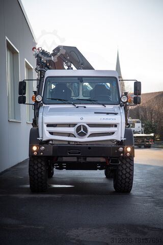 Kranimog Sondermodell KARL mit HMF 1620 Kranimog Unimog U5023 Sondermodell KARL mit HMF 1620