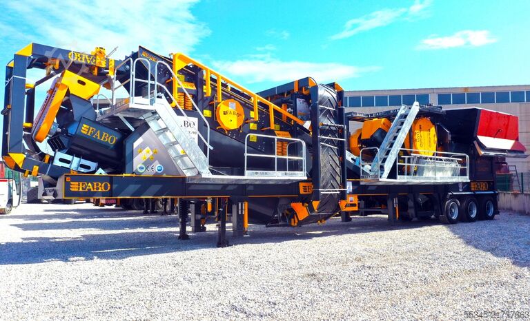Crushing equipment / jaw crusher FABO Crushing equipment Mobile Jaw Crusher Fullstar-110