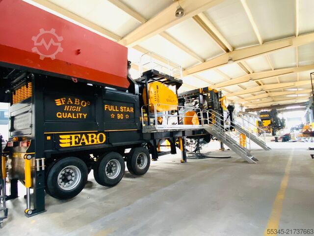 Crushing equipment / jaw crusher FABO Crushing equipment Mobile Jaw Crusher Fullstar-110