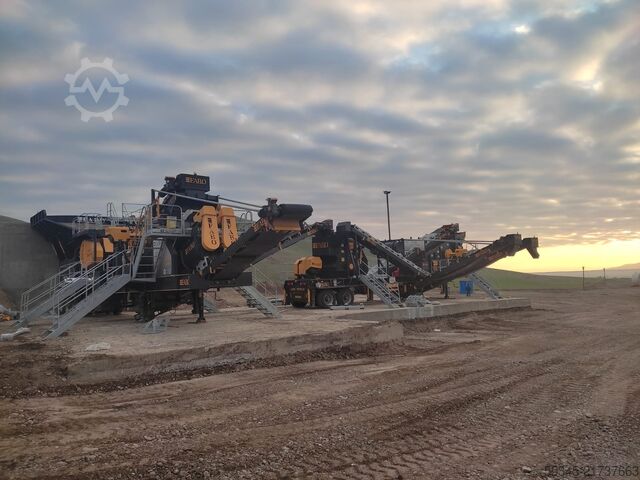 Crushing equipment / jaw crusher FABO Crushing equipment Mobile Jaw Crusher Fullstar-110