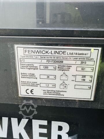 High Lift stacker Linde L 12 Batterie Bj.18