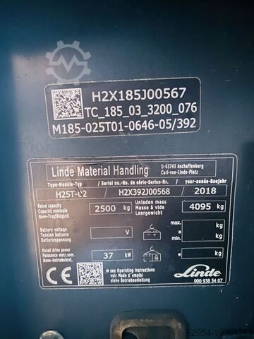 Treibgasstapler Linde H 25 T-02 EVO Triplex Kabine STVO ZVG