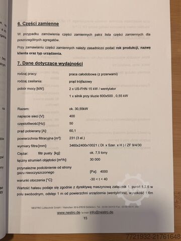 Stationary extraction system Nestro 371009SEW
