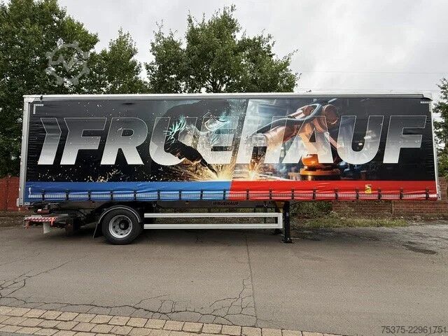 Tarpaulin Fruehauf City Curtainsider steering axle