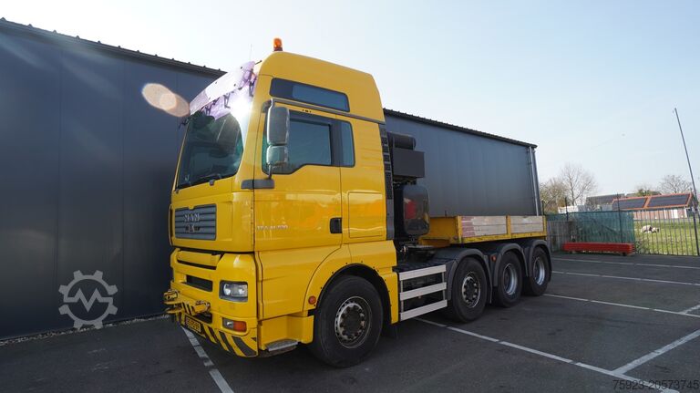 Heavy load MAN TGA 41.530 8X4 PUSH AND PULL 180 TON'S RETARDER...