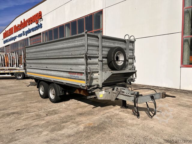 Tipper trailer Möslein TDS 13 Schwebheim  13 t Tandemkipper- Tieflader, Aufsatzbordwände