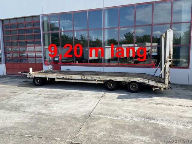 Low loader trailer Müller Mitteltal PT 30  3 Achs Tieflader 9,20 m Ladefläche